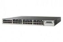 Cisco Catalyst WS-C3750X-48PF-L - Коммутатор Layer3, 48 портов 10/100/1000 Base-T PoE+ 802.3at, 2 порта 10G (SFP+, при установке соотв. модуля), блок питания AC, LAN Base