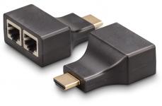 Описание: Передача HDMI 1920x1080p по двум витым парам до 25 метров Удлинитель предназначен для передачи сигнала HDMI с максимальным разрешением 1920x1080 на расстояние до 25 метров через два кабеля витая пара без потери качества