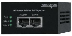 POWERTONE PI-600-1 - Инжектор High PoE 1-портовый 60W 802.3at&bf 10/100/1000Mbps.