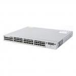 Cisco Catalyst WS-C3850-48P-S - Управляемый коммутатор Layer3, 48 портов 10/100/1000Base-T, PoE стандарта IEEE 802.3at, встроенный беспроводной контроллер до 50 точек доступа, 4 GE порта(SFP) или 4 10GE порта(SFP+) с модулем аплинка