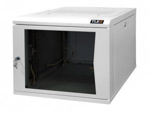 TLK TWC-185350-G-GY - настенный двухсекционный коммутационный шкаф 19", 18U, стеклянная дверь, Ш530хВ865хГ500мм, серый