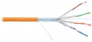 NIKOMAX NKL 4355C-OR - 500м, кабель витая пара F/FTP 4 пары, Кат.6a (Класс Eа), тест по ISO/IEC, 500МГц, одножильный, BC (чистая медь), 23AWG (0.56мм), внутренний, LSZH нг(А)-HFLTx, оранжевый