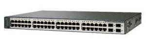 Cisco Catalyst WS-C3750V2-48PS-S - Коммутатор, Layer3, 48 портов Ethernet 10/100 Мбит/сек PoE (24 порта до 15.4W, 48 портов до 7.7W) , 4 SFP based Gigabit Ethernet ports.