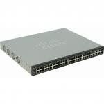 Cisco SF300-48PP - Управляемый коммутатор 3 уровня, 48 10/100Base-ТX, 2 порта 10/100/1000Base-ТX, 2 комбинированных порта 10/100/1000Base-Т/SFP, PoE и PoE+.