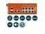 Wi-Tek WI-PS310GF-I - Промышленный неуправляемый коммутатор 8 PoE портов 1000Base-T  IEEE802.3at/af  + 2 Combo SFP