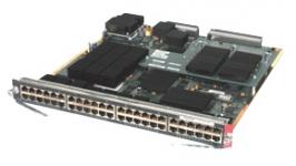 Cisco Catalyst WS-X6148-GE-TX Модуль для Cisco Catalyst 6500 Series, 48 портов 10/100/1000BaseTX. Описание на сайте производителя Спецификация Информация