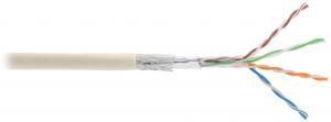 NIKOMAX NKL 9300A-IY - 305м, кабель витая пара SF/UTP 4 пары, Кат.5e (Класс D), тест по ISO/IEC, 100МГц, одножильный, BC (чистая медь), 24AWG (0.511мм), внутренний, PVC нг(А), слоновая кость