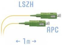 SNR-PC-SC/APC-1m (0,9) - Шнур монтажный SС/APC - SС/APC, SM, 1 метр (диаметр 0.9мм) (17515) купить в Казани 	Шнур монтажный SС/APC - SС/APC представляет собой отрезок оптического волокна в буферном покрытии 0