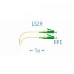 Шнур монтажный LC/APC -LC/APC представляет собой отрезок оптического волокна в буферном покрытии 0,9мм и длиной 1 метр, оконцованный с двух сторон коннекторами LС, тип полировки - APC (Angled Physical Contact)