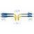 SNR-PC-LC/UPC-SC/UPC-DPX-2m - Патч-корд оптический прямой LC/UPC - SC/UPC, SM, Duplex, 2 метра