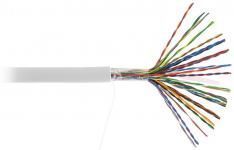NETLAN EC-UU025-5-PVC-GY-3 - 305м, кабель витая пара U/UTP 25 пар, Кат.5 (Класс D), 100МГц, одножильный, BC (чистая медь), внутренний, PVC нг(B), серый