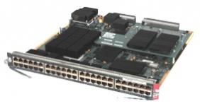 Cisco Catalyst WS-X6748-GE-TX с установленной WS-F6700-CFC 6748 WSX6748 Модуль для Cisco Catalyst 6500 Series, 48 портов 10/100/1000BaseTX. Спецификация