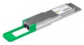 Оптический модуль с форм-фактором QSFP56-DD для 400G Ethernet, соответствует стандарту 400GBASE. Предназначен для работы в одномодовомоптическом волокне (Single mode fiber, SMF), максимальная дальность 2км, сдвоенный LCконнектор