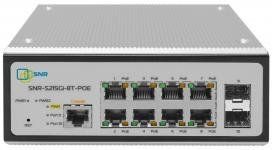 SNR-S215Gi-8T-POE - Управляемый промышленный Web Smart POE коммутатор уровня 2, 8*10/100/1000BaseT, 2*100/1000BaseX (SFP), два входа 50~57VDC