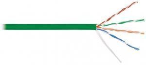 NIKOMAX NKL 9100C-GN - 305м, кабель витая пара U/UTP 4 пары, Кат.5e (Класс D), тест по ISO/IEC, 100МГц, одножильный, BC (чистая медь), 24AWG (0.511мм), внутренний, LSZH нг(А)-HFLTx, зеленый