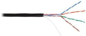 NIKOMAX NKL 4601B-BK - 100м, кабель витая пара U/UTP 4 пары, Кат.5e (Класс D), тест по ISO/IEC, 100МГц, одножильный 24AWG (0.50мм), BC (чистая медь), внешний, PE до -60С, черный купить в Казани 	Описание:	Внешние кабели NIKOLAN 4-й серии — оптимальный выбор для построения сетей вне помещений.