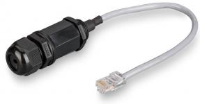 Гермоввод сетевой RJ45 (8P8C) с кабелем 25см купить в Казани 	Герметичный кабельный ввод применяется для герметичного ввода-вывода кабеля RJ45 в корпус оборудова