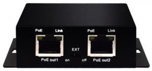 Wi-Tek WI-PE31E - Повторитель PoE, порты 1x PoE-in 100Base-TX + 2x PoE-out 100Base-TX