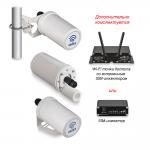 KROKS Rt-Pot RSIM DS sH - Уличный 3G/4G/LTE модем с роутером и антенной 9дБи на основе Huawei E3372 с SIM-инжектором, Passive PoE, возможно включение Wi-Fi 2.4ГГц, 3 sim-карты, крепление на трубостойку, стену и спутниковыю тарелку