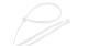 NIKOMAX NMC-CTN300-45-SL-WT-100 - уп-ка 100шт., стяжка нейлоновая неоткрывающаяся, 300х4.5мм, белая