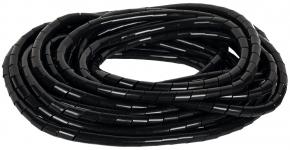 NIKOMAX NMC-SWB15-010-BK - 10м, лента спиральная для организации и защиты кабельных пучков, диаметр 15мм, толщина 1.5мм, для пучка до 75мм, черная купить в Казани 	Описание:	Спиральная оберточная лента предназначена для организации нескольких кабелей в комплект,