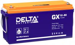 Delta GX 12-80 - Аккумуляторная батарея, AGM+GEL, 80Ач, 12В