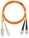 NIKOMAX NMF-PC2M2C2-SCU-STU-001 - 1м, шнур волоконно-оптический, переходной, многомодовый 50/125мкм, стандарта ОМ2, SC/UPC-ST/UPC, двойной, LSZH нг(A)-HFLTx, 2мм, оранжевый купить в Казани 	Описание:	Оптические переходные шнуры представляют собой отрезок оптического кабеля, оконцованного