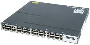 Cisco Catalyst WS-C3750X-48T-L -  Коммутатор Layer3, 48 портов 1000Base-T , 2 порта 10G (SFP+, при установке соотв. модуля), блок питания AC, LAN Base купить в Казани 	Состояние: бывший в употреблении, без оригинальной упаковки.	В комплект входит:	Блок питания C