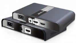 Lenkeng LKV380 - Удлинитель HDMI по электросети 220В с ИК (режим передатчик - приёмник) купить в Казани 	LKV380 позволяет передавать цифровой аудио и видеосигнал высокой четкости (до 1080p при 60 Гц)