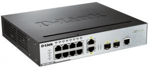 D-Link DGS-3000-10TC - Управляемый L2 коммутатор с 8 портами 10/100/1000Base-T и 2 комбо-портами 100/1000Base-T/SFP