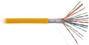 NETLAN EC-UU016-5-LSZH-OR-3 - 305м, кабель витая пара U/UTP 16 пар, Кат.5 (Класс D), 100МГц, одножильный, BC (чистая медь), внутренний, LSZH нг(B)-HF, оранжевый