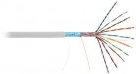 NETLAN EC-UF010-5-PVC-GY-3 - 305м, кабель витая пара F/UTP 10 пар, Кат.5 (Класс D), 100МГц, одножильный, BC (чистая медь), внутренний, PVC нг(B), серый