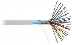 NETLAN EC-UF025-5-PVC-GY-3 - 305м, кабель витая пара F/UTP 25 пар, Кат.5 (Класс D), 100МГц, одножильный, BC (чистая медь), внутренний, PVC нг(B), серый