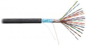 NETLAN EC-UF016-5-PE-BK-3 - 305м, кабель витая пара F/UTP 16 пар, Кат.5 (Класс D), 100МГц, одножильный, BC (чистая медь), внешний, PE до -40C, черный