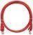 NIKOMAX NMC-PC4UD55B-001-RD - 0.15м, 1шт., коммутационный шнур U/UTP 4 пары, Кат.5е (Класс D), 100МГц, 2хRJ45/8P8C, T568B, заливной, с защитой защелки, многожильный, BC (чистая медь), 24AWG (7х0.205мм), PVC нг(А), красный