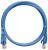 NIKOMAX NMC-PC4UD55B-001-BL - 0.15м, 1шт., коммутационный шнур U/UTP 4 пары, Кат.5е (Класс D), 100МГц, 2хRJ45/8P8C, T568B, заливной, с защитой защелки, многожильный, BC (чистая медь), 24AWG (7х0.205мм), PVC нг(А), синий