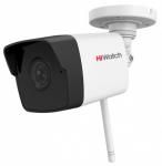 HiWatch DS-I250W(B)(4 mm) - 2Мп цилиндрическая IP-видеокамера с EXIR-подсветкой до 30м, Wi-Fi и микрофоном